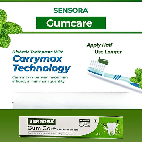 SENSORA Gum Care Toothpaste For Complete Oral Care | Prevents From Dry Mouth | Gum Diseases