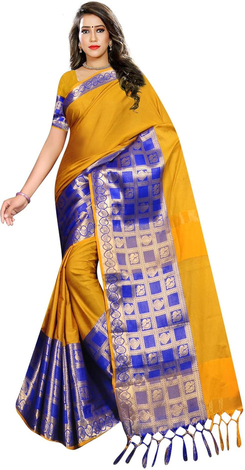 Vasthrlay Jacquard Unstiched Ethnic Wear