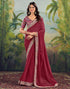 Vasthrlay Embroidery Traditional Unstitched Violet Saree