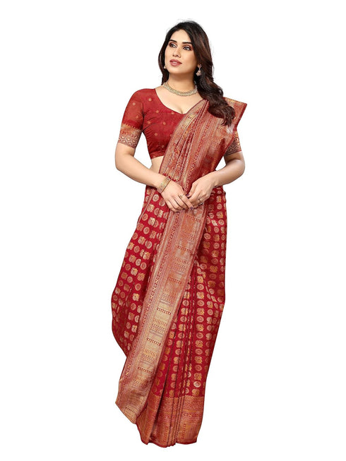 Vasthrlay Kanjivaram Banarasi Paithani Unstitched Ethnic Wear
