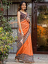 Vasthrlay Womens Printed Unstitched Multicolor Saree