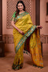 Vasthrlay Kanjivaram Unstitched Mahendi Ethnic Wear