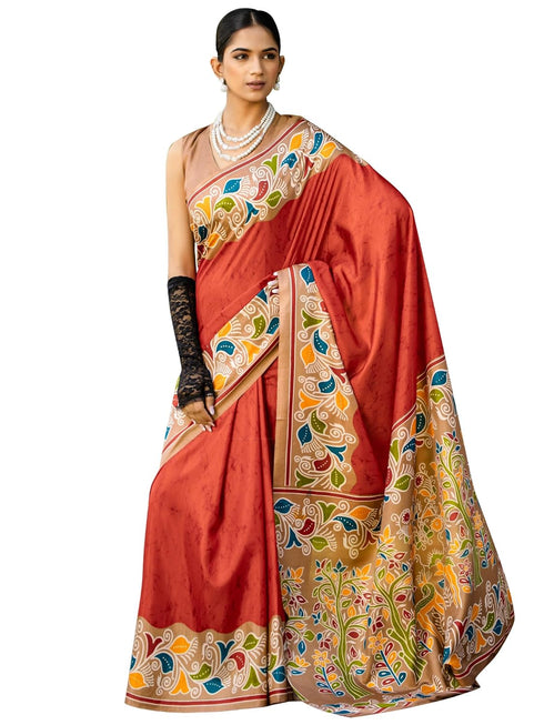 Vasthrlay Madhubani Printed Unstitched Hs Ethnic Wear