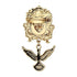 Mahi Lion Face Design & Bird Shaped Meenakari Work Wedding Brooch