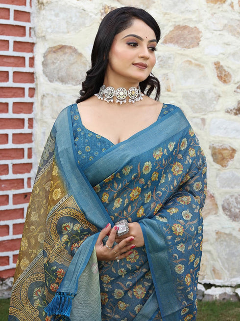 Vasthrlay Botanical Unstitched Sai Ethnic Wear