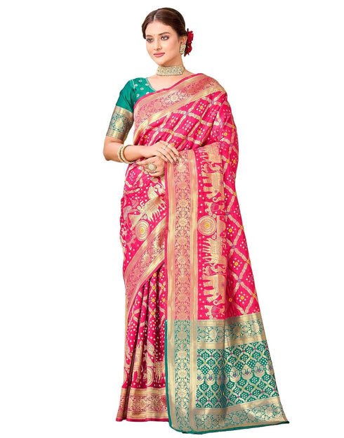 Vasthrlay Womens Weaving Unstitched Light Green Saree