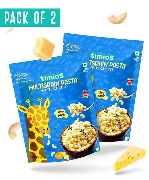 Timios No-Maida Multigrain White Cheesy Instant Macaroni Pasta