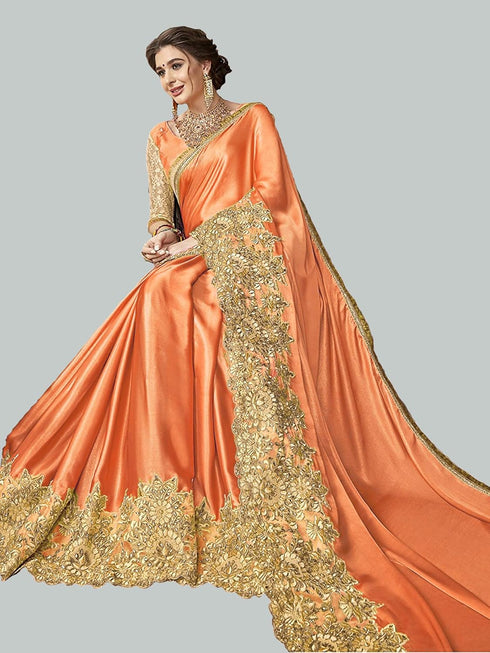 Vasthrlay Lycra Malai Embroidery Ethnic Wear