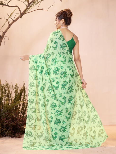 Vasthrlay Georgette Printed Saree