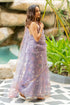 Vasthrlay Fashion Organza Printed White Ethnic Wear