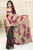 Vasthrlay Fashion Chiffon Printed Grey Ethnic Wear