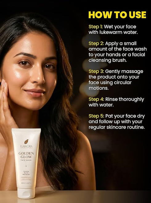 Flawora Golden glow Facewash