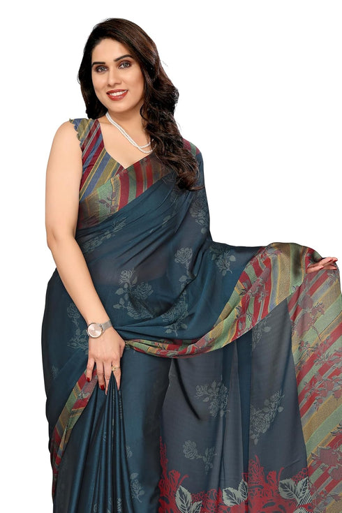 Vasthrlay Fashion Chiffon Georgette Dark Ethnic Wear
