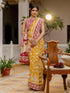 Vasthrlay Kalamkari Printed Olive Saree