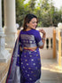 Vasthrlay Elephant Unstitched Saree