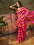 Vasthrlay Womens Printed Unstitched Multicolor Saree