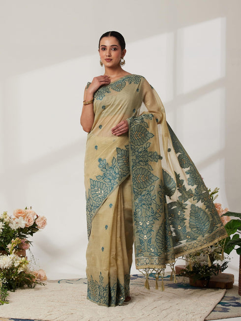 Vasthrlay Cotton Unstitched Saree