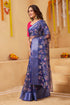 Vasthrlay Organza Printed Unstitched Saree