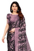 Vasthrlay Fashion Chiffon Printed Navy Ethnic Wear