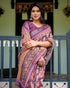Vasthrlay Turquoise Floral Embroidered Saree