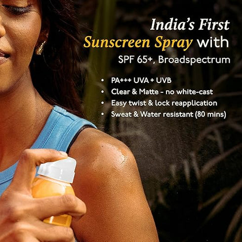 Asaya Spf 65+ Waterproof Sunscreen Spray