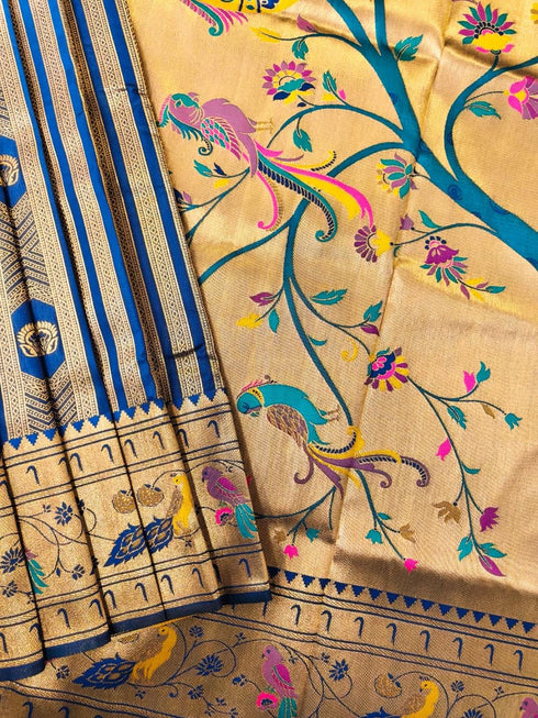 Vasthrlay Kanjivaram Paithani Weaving