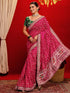 Vasthrlay Printed Bandhani Peacock Saree