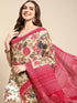 Vasthrlay Cotton Printed Mulmul Blue Saree