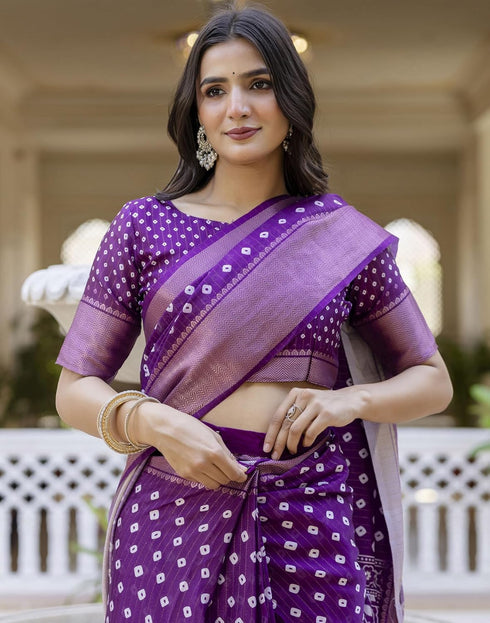 Vasthrlay Womens Striped Unstitched Dusty Pink Saree