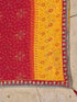 Vasthrlay Georgette Embroidery Unstitched Red Saree