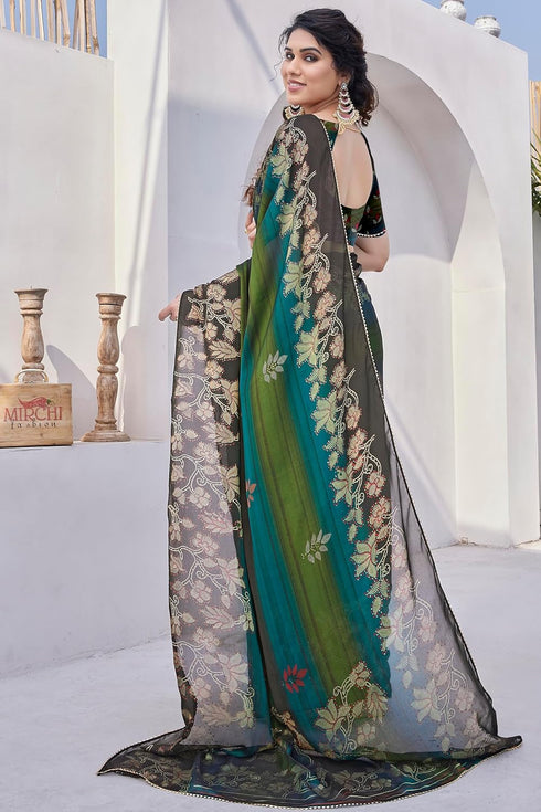 Vasthrlay Fashion Chiffon Georgette Printed Ethnic Wear