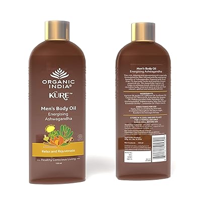 Organic India Mens Body Oil Energising Ashwagandha