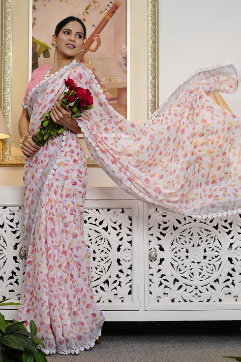 Vasthrlay Fashion Chevron Printed Ethnic Wear