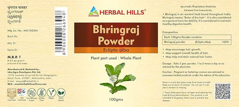 Herbal Hills Ayurveda Bhringraj Powder