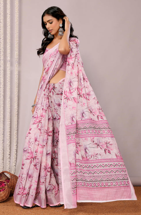 Vasthrlay Cotton Printed Saree