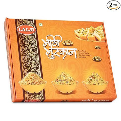 Lalji Meethi Muskan Gift Pack | Festive Sweet & Savory Namkeen Combo