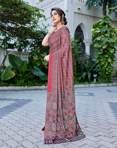 Vasthrlay Malgudi Printed Blouse Ethnic Wear