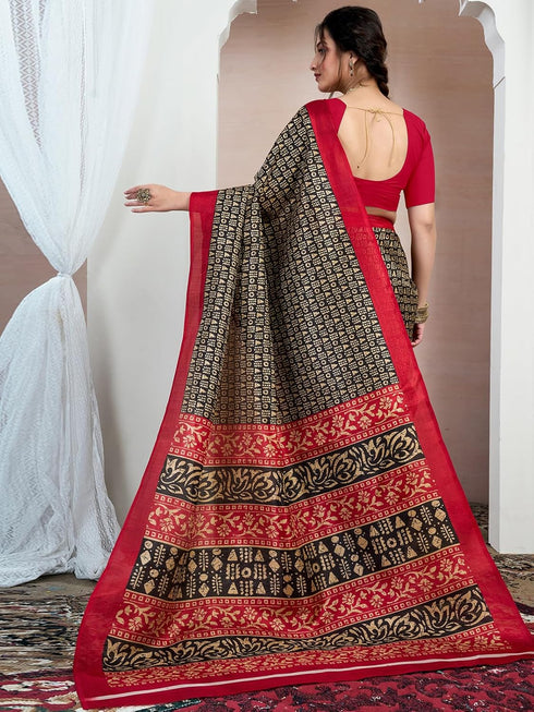 Vasthrlay Bhagalpuri Printed Unstitched 4161s246n White
