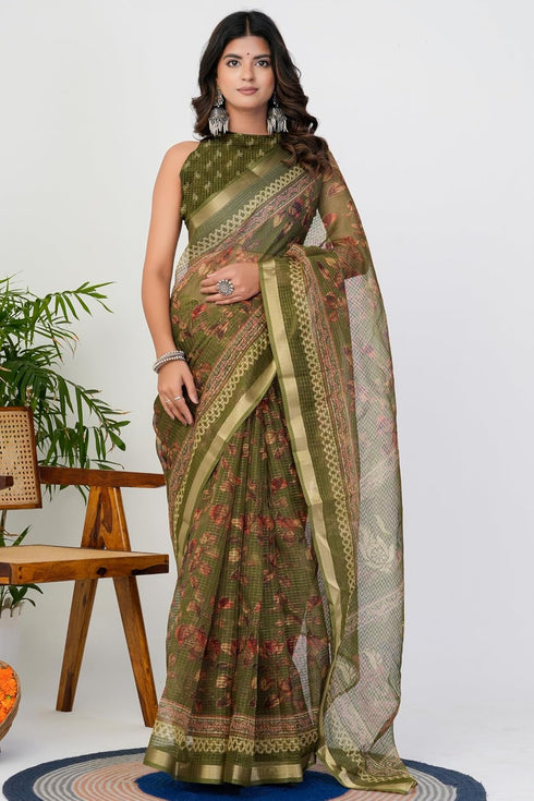 Vasthrlay Fashion Polyester Printed Black Ethnic Wear