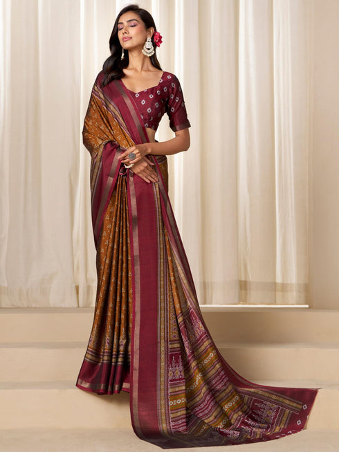 Vasthrlay Cotton Printed Saree