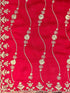 Vasthrlay Scalloped Maroon Saree