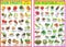 Educational Charts - Hindi Varnmala Chart, Alphabet, Numbers 1-100, Multiplication chart, Parts of The Body, Colours, Shapes, Animals-1, Fruit All in one and Vegetables