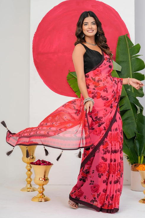 Vasthrlay Fashion Georgette Printed Ethnic Wear