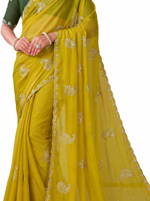 Vasthrlay Georgette Embroidery Unstitched