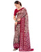 Vasthrlay Georgette Bandhani Unstitched Teal Saree