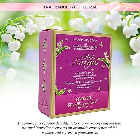 Nyassa Ruh Nargis Natural Handmade Bathing Soap