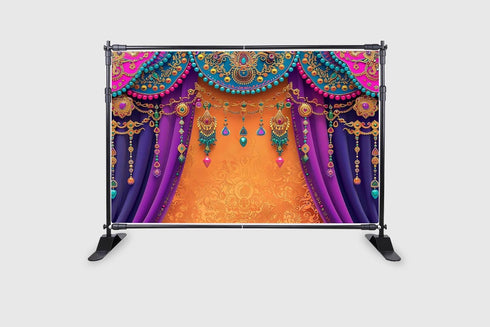Colorful Indian Traditional Background Photography Backdrops
