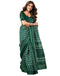Vasthrlay Womens Printed Unstitched Green Saree