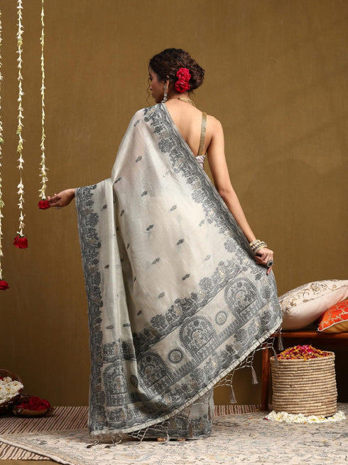 Vasthrlay Cotton Unstitched Saree