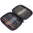 Cutebox 22 Pcs Mixed Aluminum Handle Crochet Hooks, Ergonomic Knitting Knit Needles